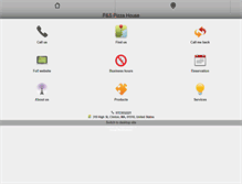 Tablet Screenshot of pandspizzaandwings.com